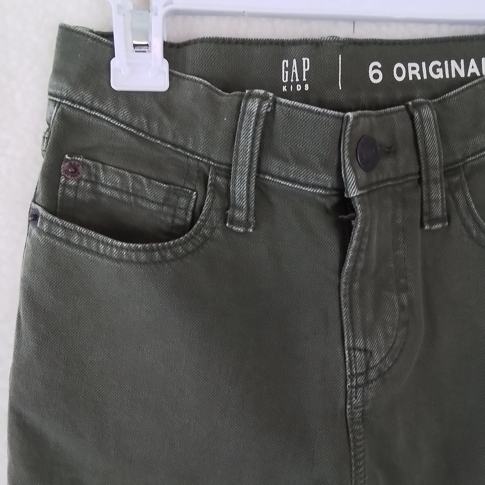 GAP Kids Slim Fit Jeans‎ Boy's Size 6 in Green Denim - Picture 11 of 11